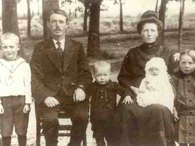 Familie Albert Bouwman in 1917
