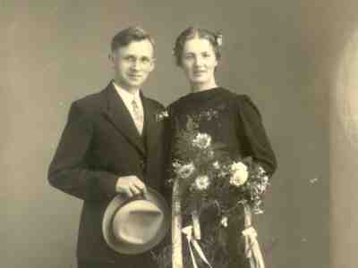 Trouwfoto Jannes en Henkie Timmerman