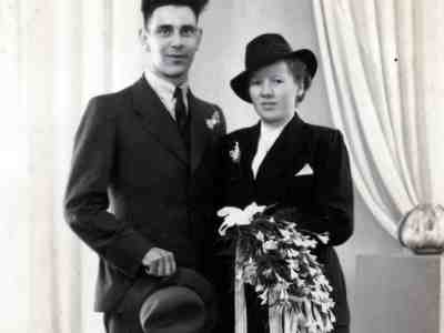 Trouwfoto Win en Fina Mannessen