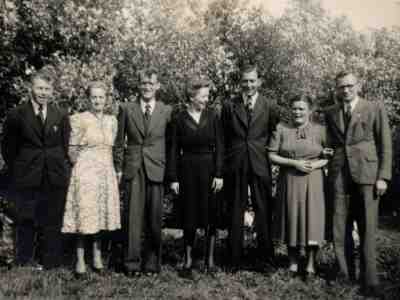 Aangetrouwden Bouwman bij 35 jarig huwelijksfeest schoonouders