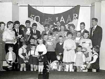 Bij het 50 jarig huwelijksfeest van Albert Bouwman en Egbertien Brouwer