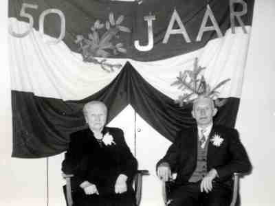 Albert Bouwman en Egbertien Brouwer 50 jaar getrouwd