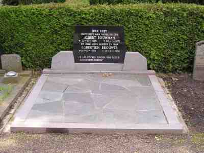 Albert Bouwman en Egbertien Brouwer begraafplaats Wijster