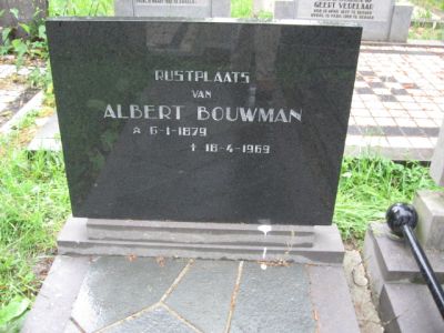 Albert Bouwman begraafplaats Borger