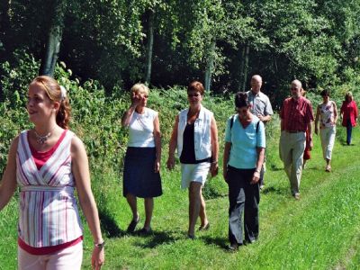De traditionele wandeling familiedag familie Bouwman