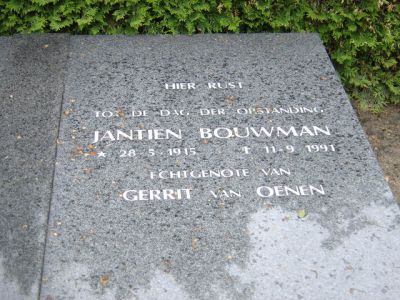 Jantien Bouwman cementary Nieuw-Amsterdam
